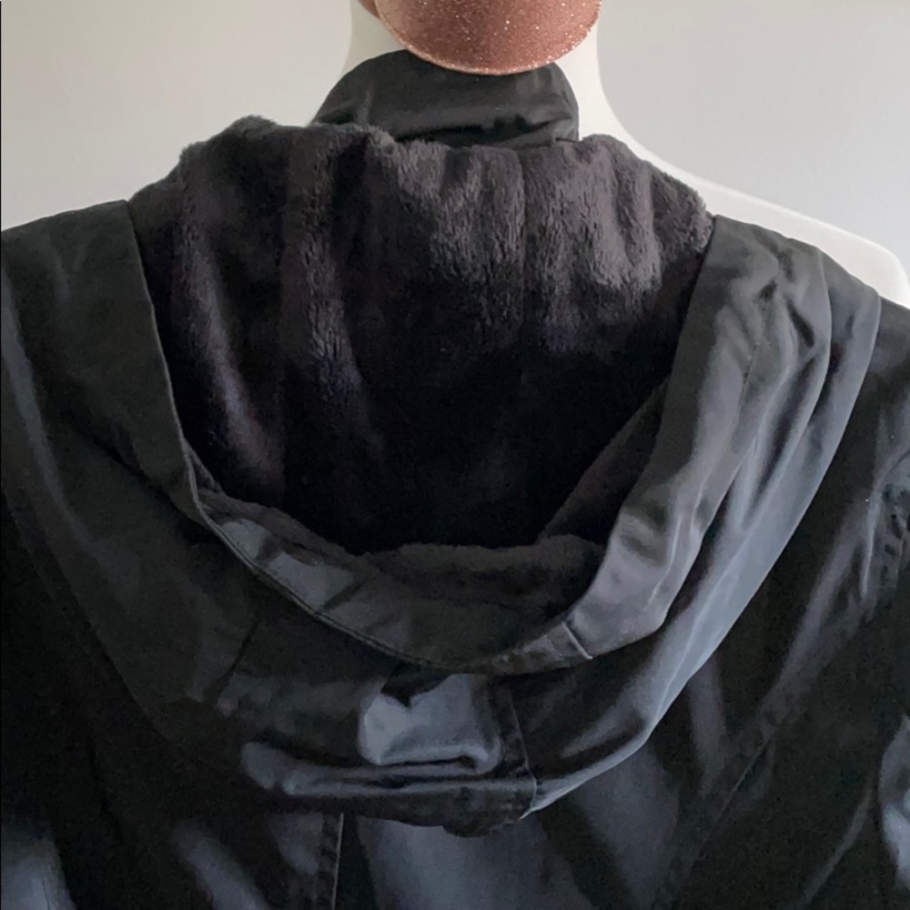 Avec Les Filles Long Black Rain Jacket - Picture 9 of 10